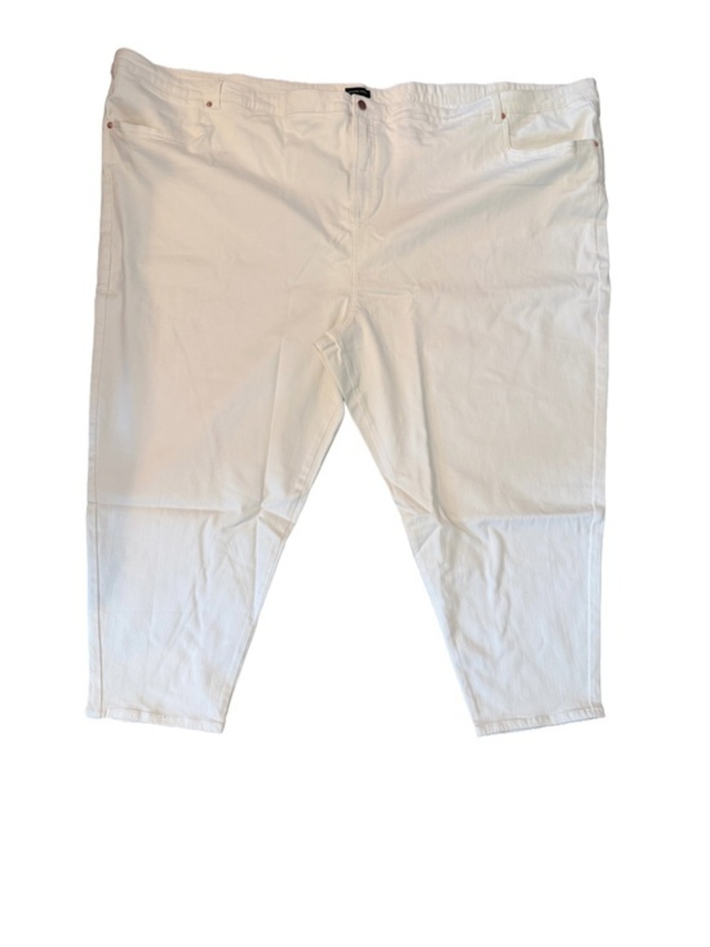 NWT Universal Standard White Cropped Straight Pants Size 38